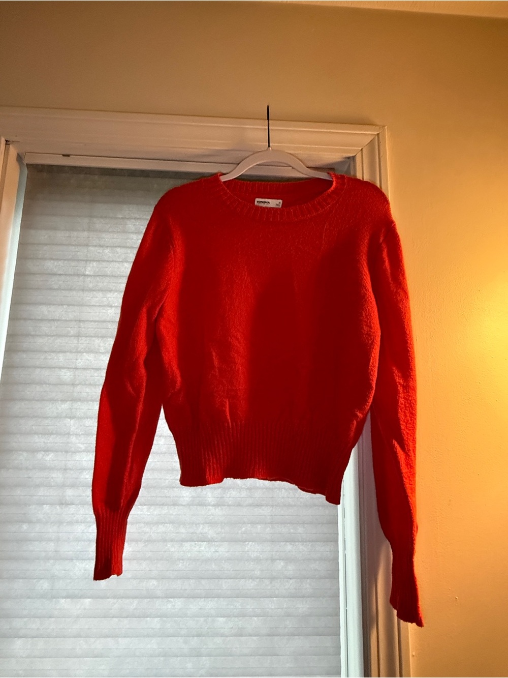 Orange Crewneck Women's Sweater - Unknown Brand